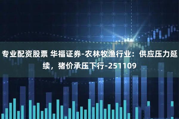 专业配资股票 华福证券-农林牧渔行业：供应压力延续，猪价承压下行-251109